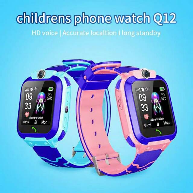 (BAYAR DITEMPAT) Anti Air Jam Tangan Pintar Smartwatch IPX4 Q12 Waterproof