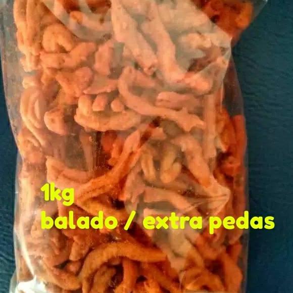 

Quality Control✅1kg keripik usus ayam super balado , extra pedas|SQ9