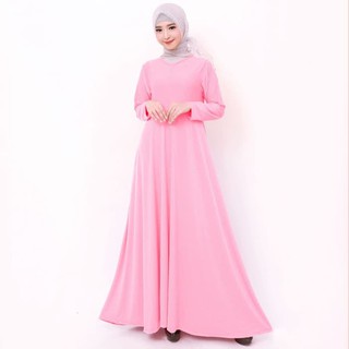 9715 Jersey Jumbo XXL Busui Rok Payung Baju  Wanita  Navy 