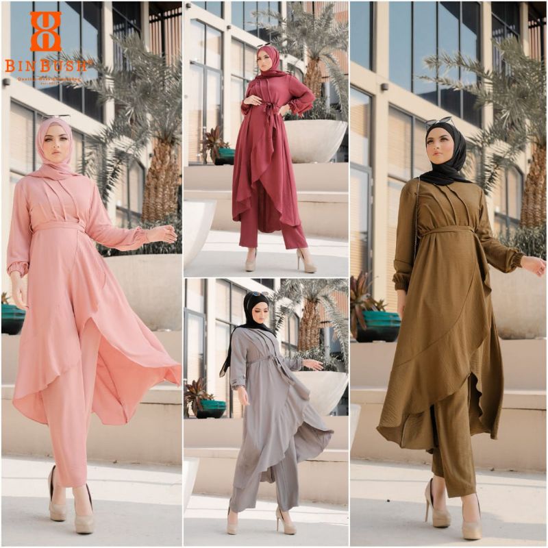 Kahitna Set Kulot | Busui Friendly | Setelan Muslimah | Setelan Wanita Murah | Setelan Terbaru Musli