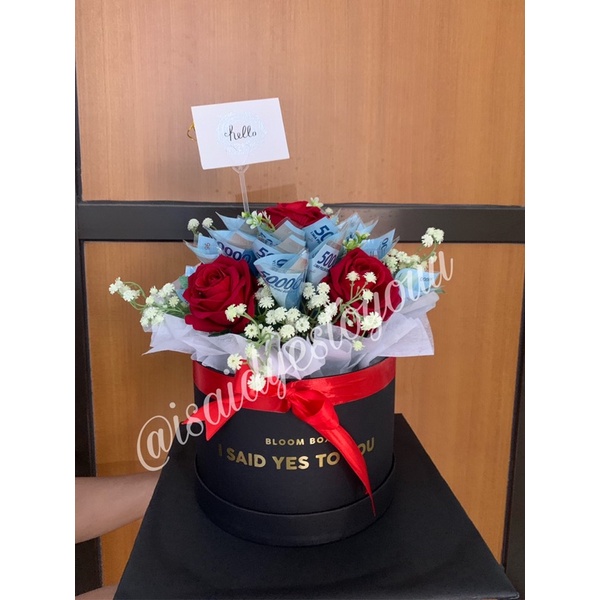 Bloom Box Money / Kotak Mahar / Money Flower Box // Buket Bunga Box // Buket Money Box