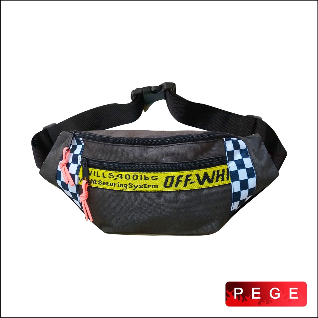 Tas Selempang Waistbag Pria PEGE Slingbag Bahu Cowok Simpel Kasual Untuk Tempat Dompet HP - PG 8906