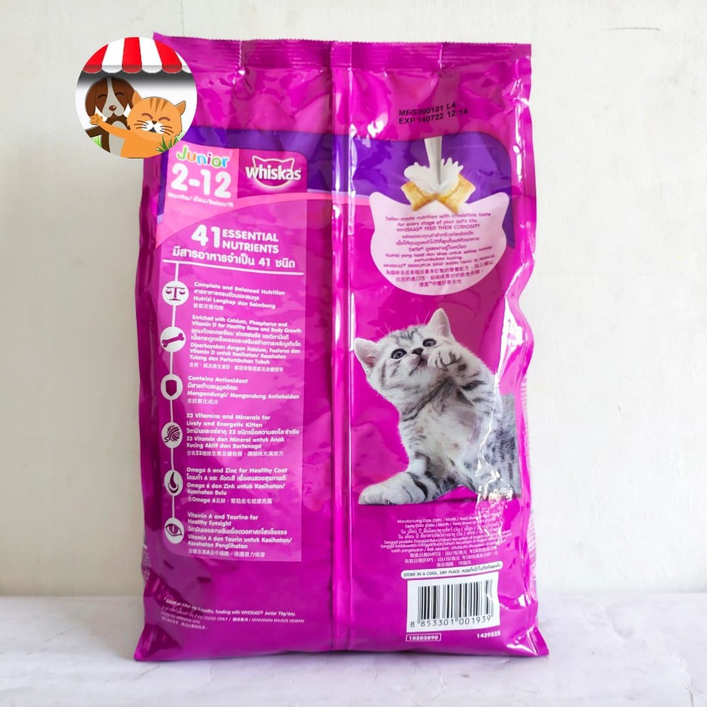 Whiskas Junior Mackerel 1.1kg - Whiskas Freshpack Makanan Kucing