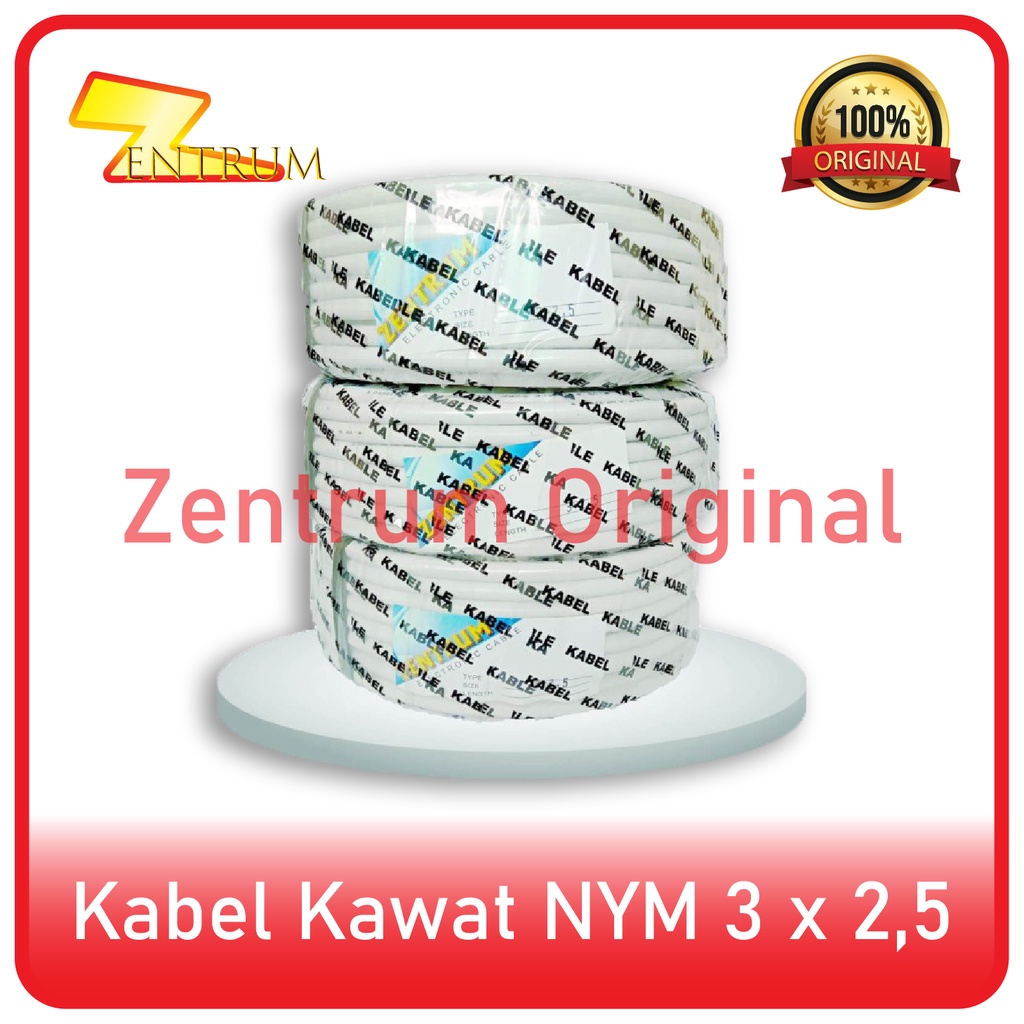 Kabel Listrik Kawat NYM 3 x 2.5 (50 Meter)