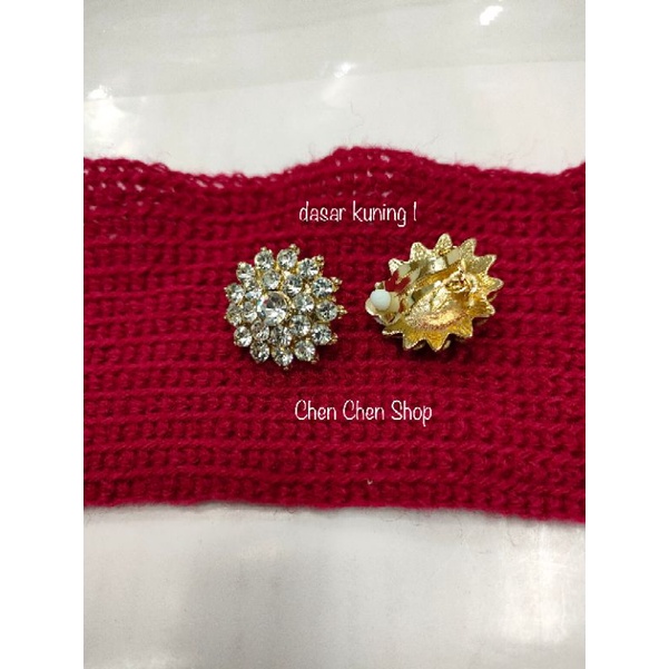 Giwang jepit mata/giwang kebaya/anting kebaya besar
