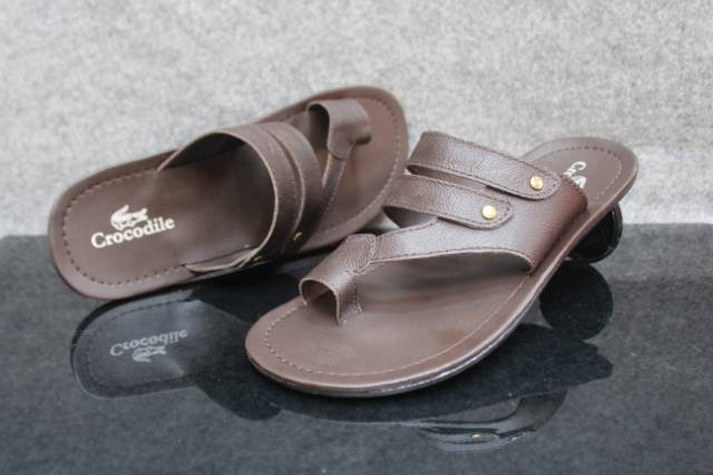 Sendal Pria Slide Kickers Urban Bahan Kulit Santai Nyaman Jalan NgemalL HangOut Kekinian Semi Formal