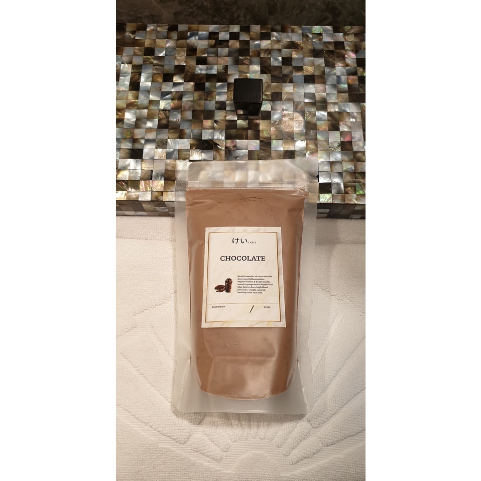 

Bubuk Minuman Premium Chocolate / Red Velvet / Tiramisu / Charcoal / Taro 1 KG - KEI (けい)