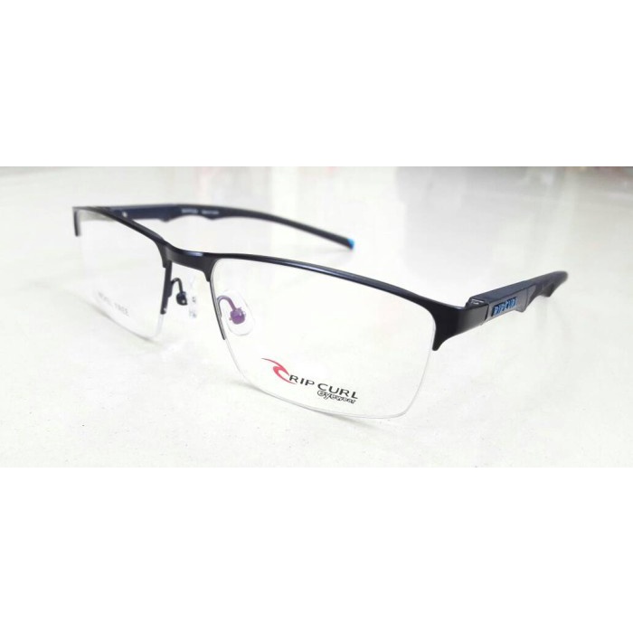 Kacamata Minus Pria - Kacamata Frame Minus Pria Casual Sporty Ripcurl C5 Black