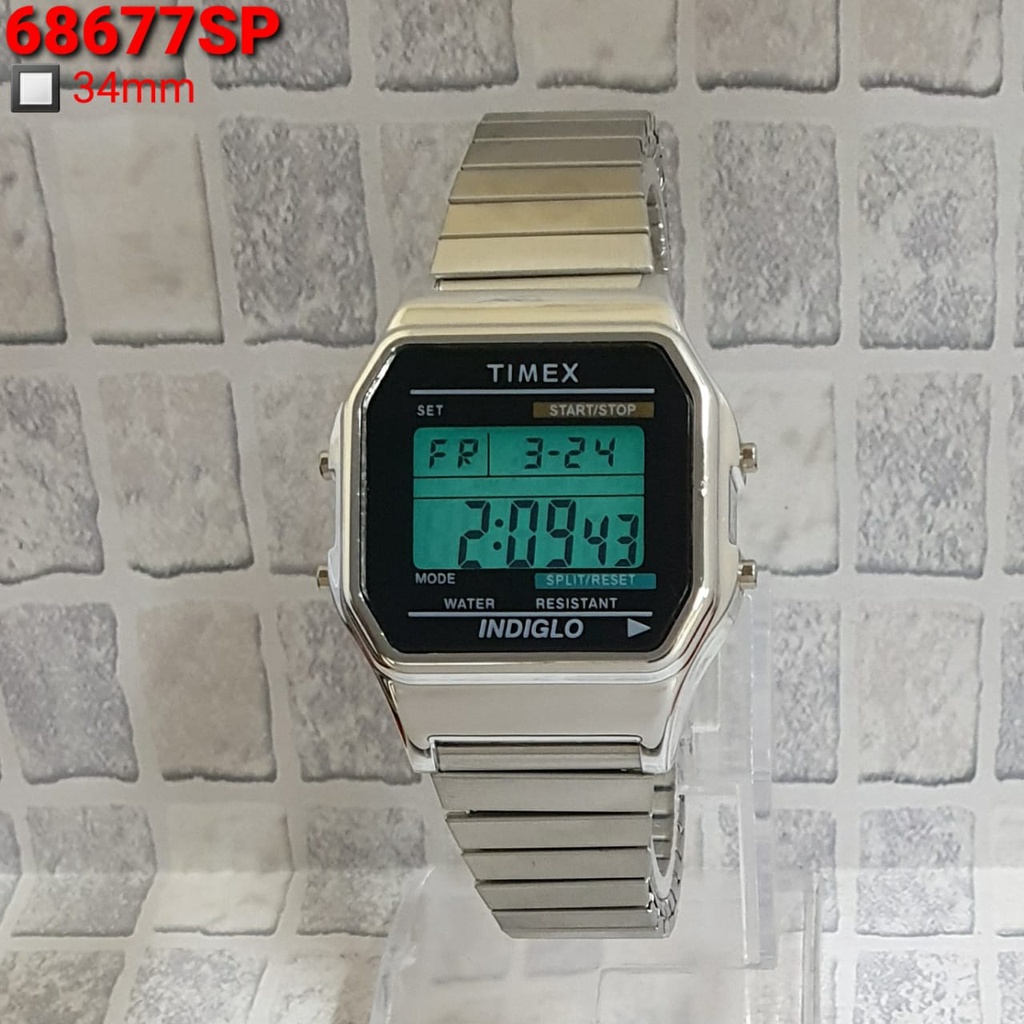 JAM TANGAN WANITA TIMEX RANTAI DIGITAL - DIAMETER 3,4 CM