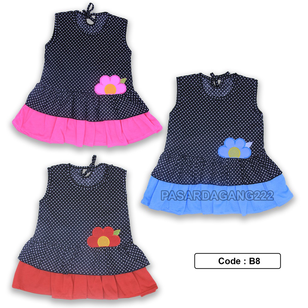 DRESS ANAK PEREMPUAN FLOWER B8