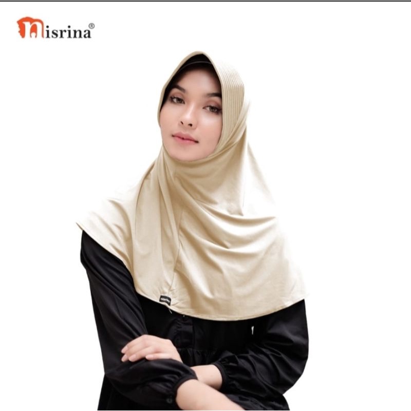 Hijab Instan sport Nisrina jilbab basic Alba-1