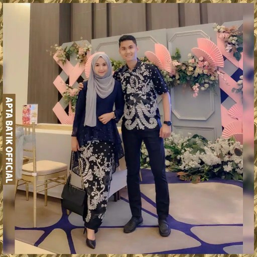 Couple Batik Saskia Brokat Pinguin Barina Gurita