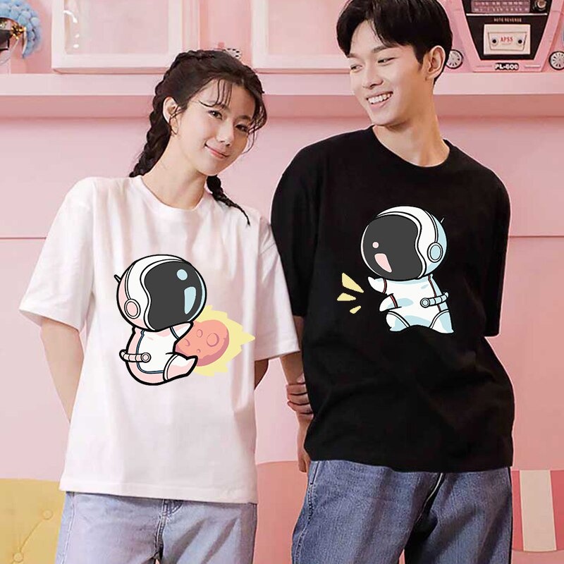 KAOS PASANGAN COUPLE UNIK/KAOS BIG SIZE/KAOS CP KATUN TERBARU ASTRONOT
