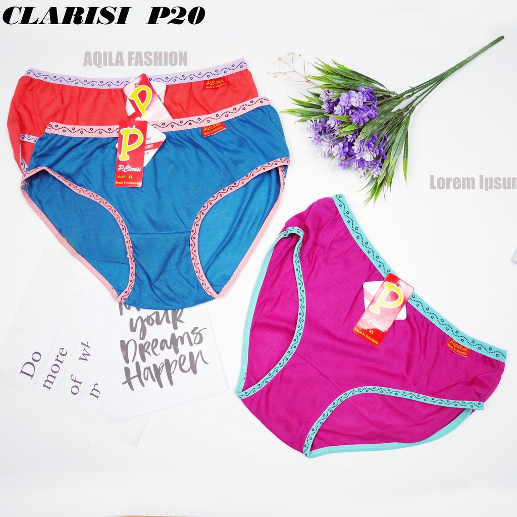 IL - UNDIES CELANA DALAM WANITA POLOS / IMPORT MURAH CLARISI P20