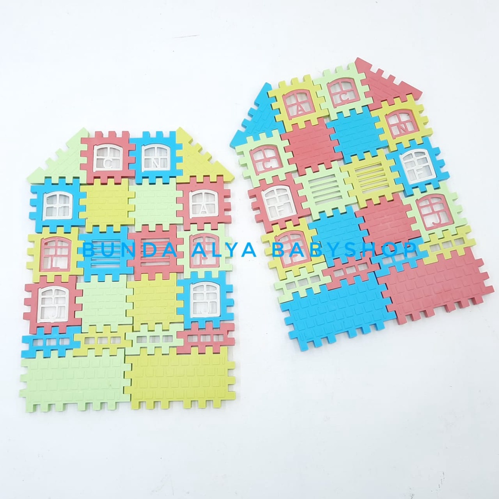 Mainan Funny Block Rumah Bricks Balok Funnyblock Funny Block Toys Mainan Anak Bentuk Rumah