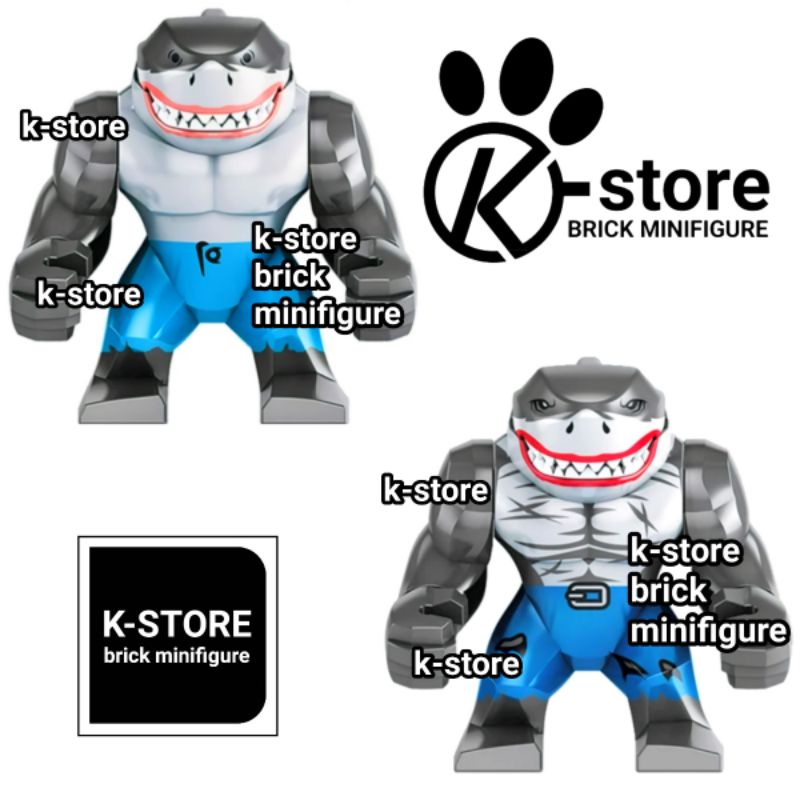 lego suicide squad 2 king shark nanaue big figure maxifigure-varian