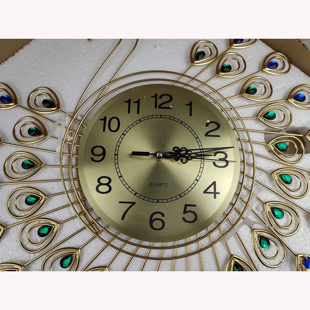 JAM DINDING MERAK / JAM DINDING MEWAH / Diamond Peacock / KADO / JAM DINDING HIAS