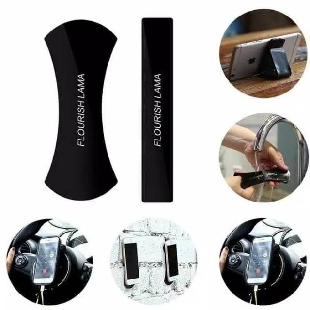 Holder nano flourish lama Perekat fleksibel bisa cuci holder portable