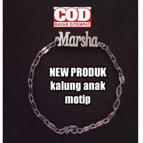 CUSTOM!!Gelang nama 3 varian custom dewasa anak anti karat termurah silver