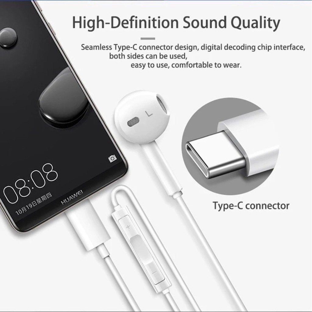 HEADSET EARPHONE HUAWEI P30 PRO TYPE C