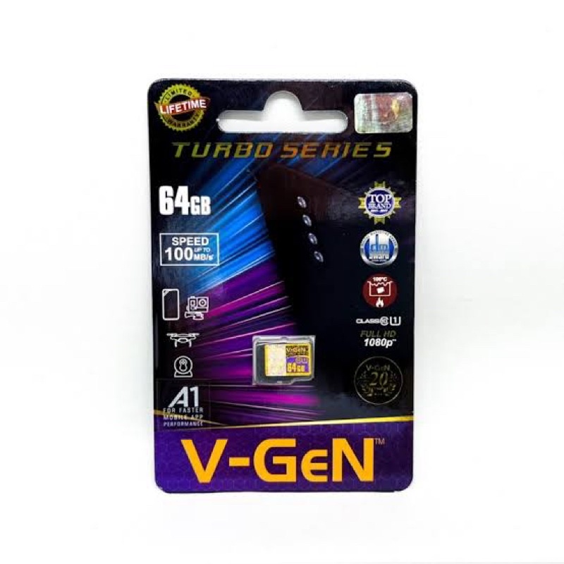 Memory card V-gen Turbo series 64gb Original