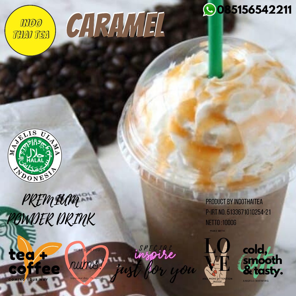 

SALTED CARAMEL POWDER / BUBUK SALTED CARAMEL / Coffee Caramel Powder 1 Kg / Bubuk Minuman Caramel
