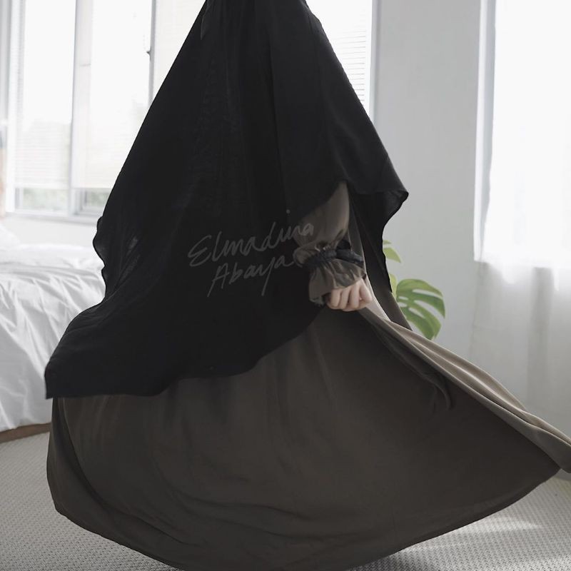 Kamala Dress - Elmadina Abaya - Military Olive