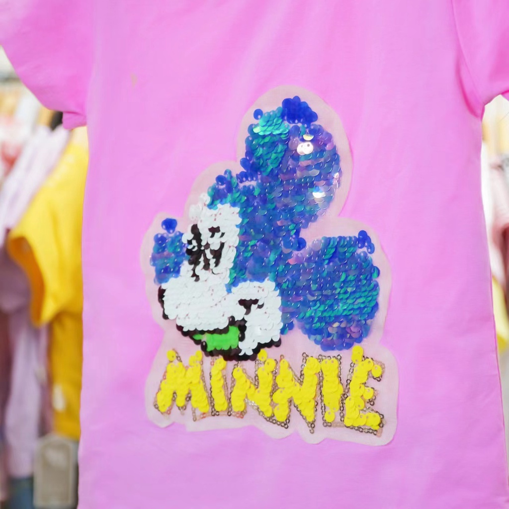 KF CAT Baju Anak Perempuan Setelan Motif Mickey Mouse + Rok Lucu Bahan Cotton Import Fashion Trendy-5