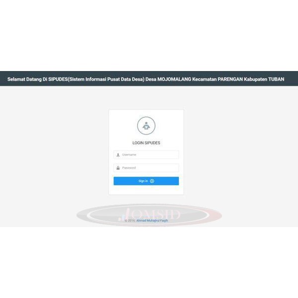 Software Aplikasi Web Sistem Informasi Pusat Data Desa Shopee Indonesia