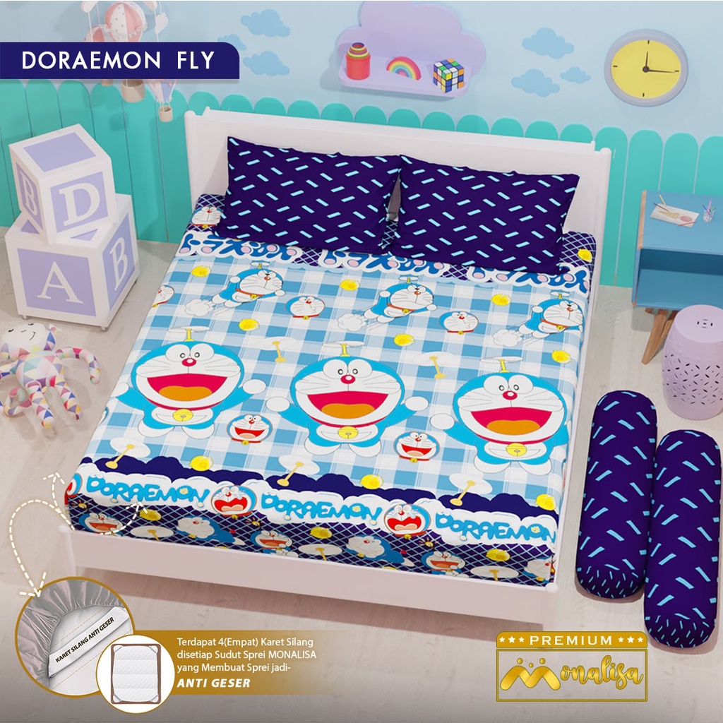 (Bisa COD) Sprei MONALISA Queen King Set 160 180 200 160x200 180x200 200x200 No 1 2 Tinggi 20 T20 As