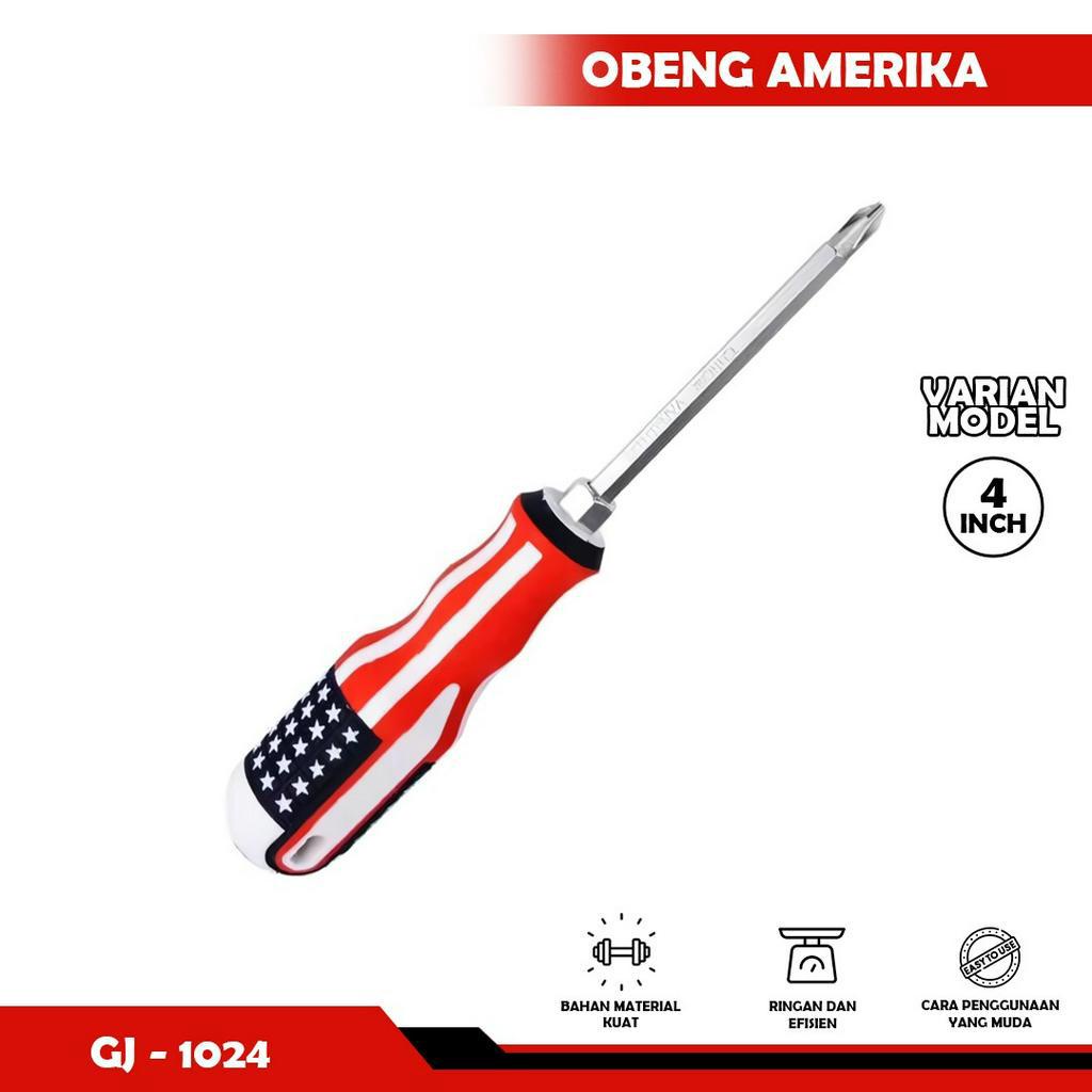 Obeng bolak balik amerika 4 inch 6 inch 8 inch - yosinogawa