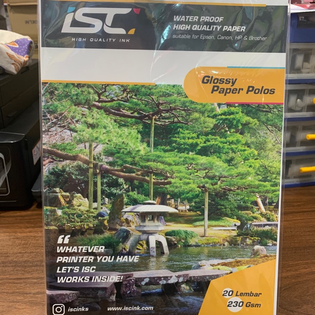 

Kertas glossy photo paper Polos ISC 230gsm