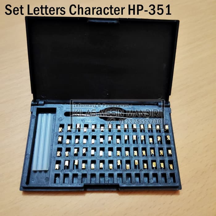 

Set Letters Font Character Stamp Coding HP-351