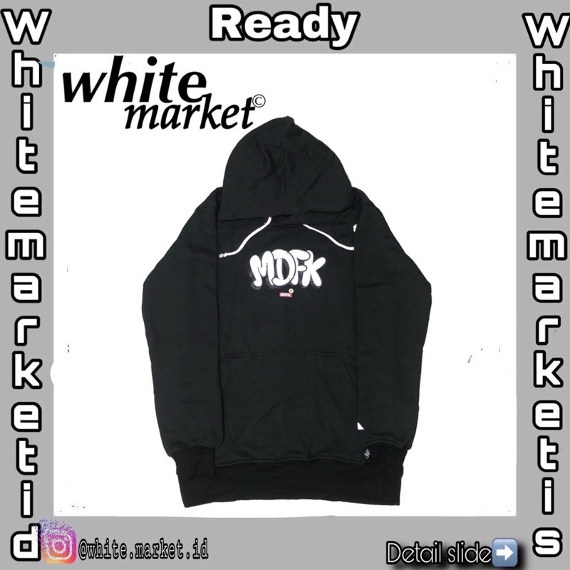 pulloverhoodie MDFK black By MDFK
