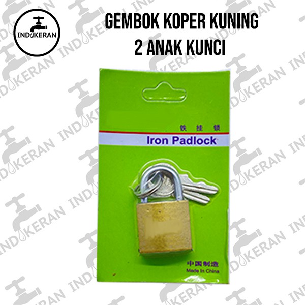 INDOKERAN - Gembok Koper Kuning - 25 MM - High Quality