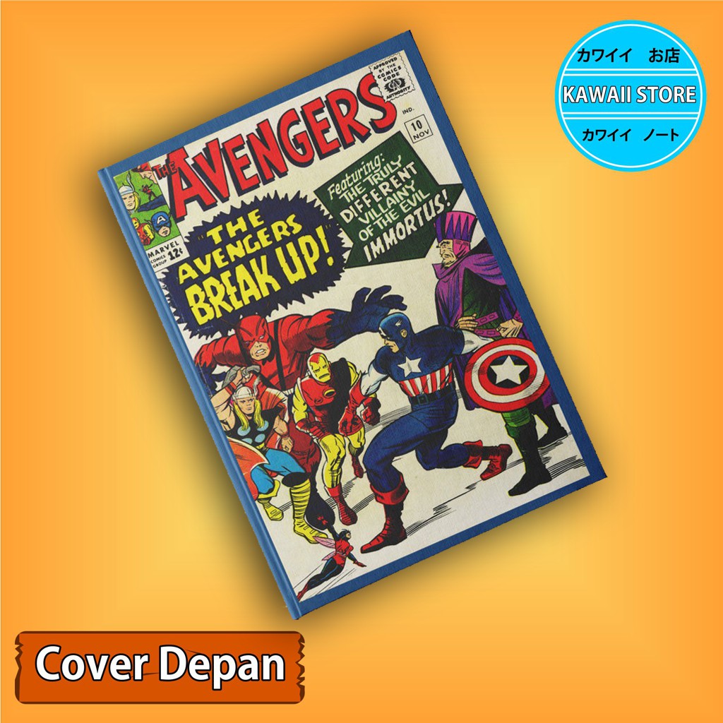 

Notebook / Pocket book Hard Cover Film Marvel Avengers KLASIK COVER 04 uk A5 & A6 / Notes Book