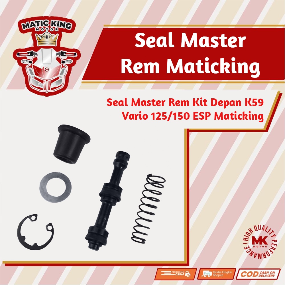 Seal Master rem kit depan Vario 125 150 ESP Genio LED New Fukukawa