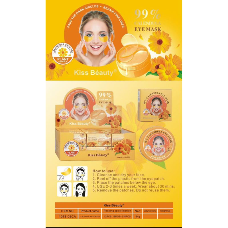 ORIGINAL 60PCS EYE MASK / MASKER MATA  KISS BEAUTY