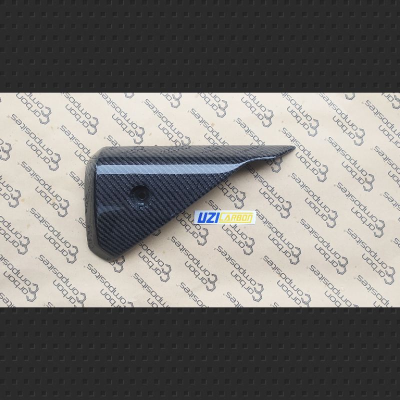 GARNISH MUFFLER COVER TAMENG KNALPOT NEW PCX 160 VARIO 160 CARBON KEVLAR