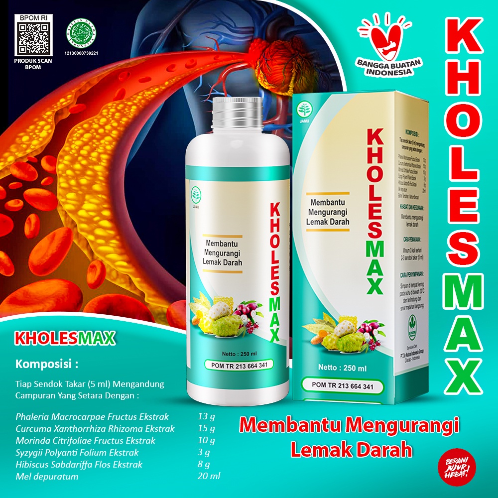 Kholesmax Obat Herbal Kolesterol Normalkan Trigliserida Darah Tinggi Lemak Darah Hipertensi Dalam hi