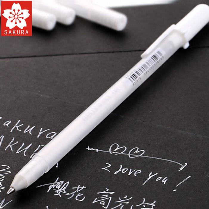 

[KODE PRODUK 68GJJ9252] Sakura Gelly Roll Ink Pen White 0.3mm (05) - Fine Point / White Pen