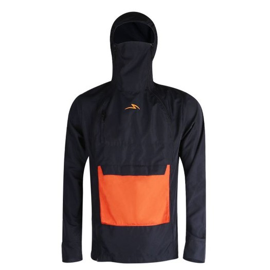 JAKET RUNNING WANITA SPECS ALTER JACKET 21 (W) - LFGR - BLACK/BRIGHT MARIGOLD