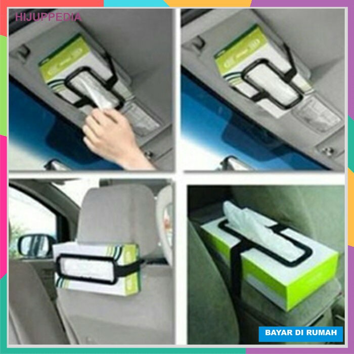 Tissue Paper Box Car Holder Penjepit Tisiu Mobil Tempat Tisu Organizer