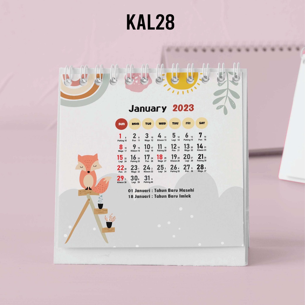 

Artomaringi Kalender Mini 2024 / Kalender Meja 2024 Custom KAL28
