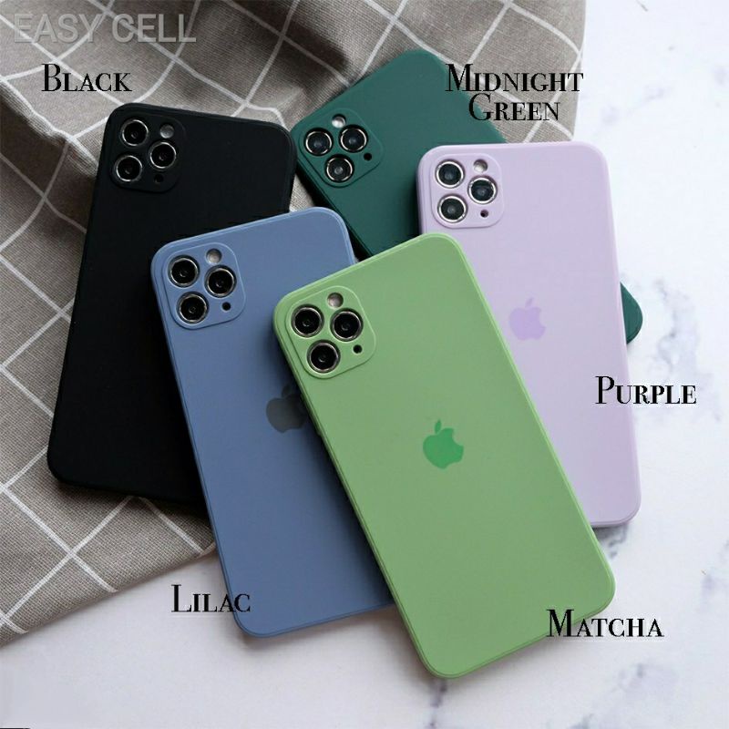 CASE SOFTCASE SQUARE EDGE KOTAK FOR IPHONE 6 6+ 7 7+ 8 8+ X XS Max XR 11