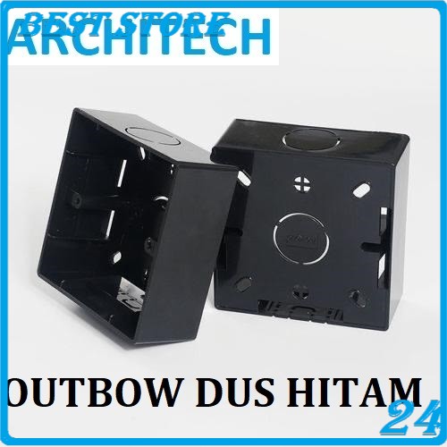 INBOWDUS OUTBOWDUS SAKLAR STOPKONTAK /BOX TANAM/ COVER WATERPROOF ART - OUTBOWDUS BK