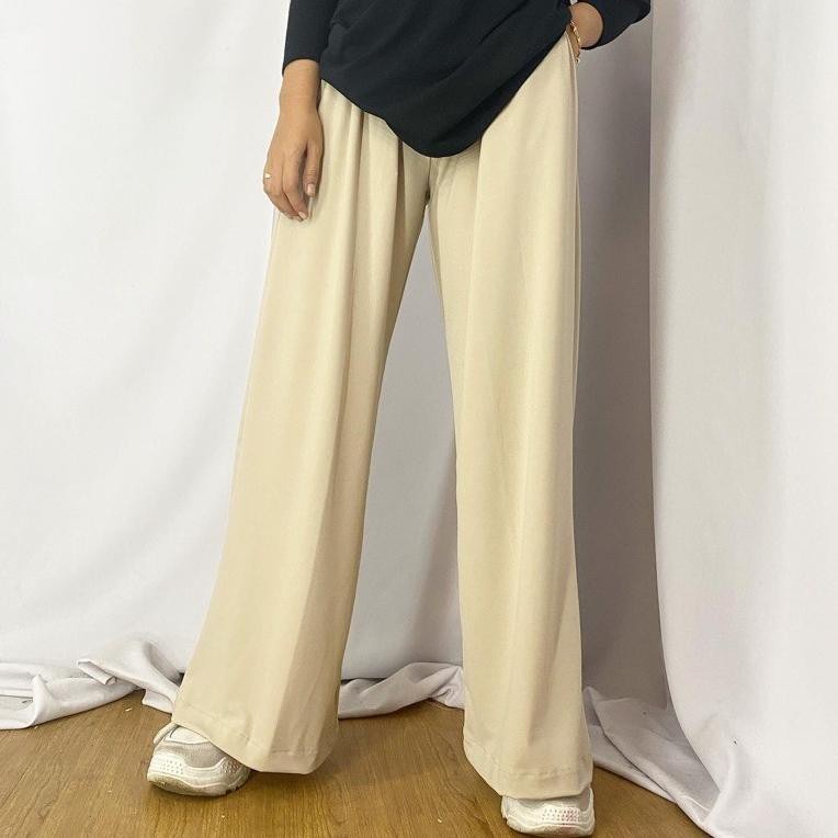 TERBARU- Cahya Kulot Bahan Katun Jersy HQ / Kulot Wanita JUMBO / Kulot Hightwaist Premium-2