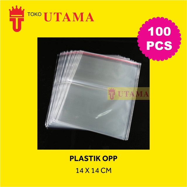 

14 X 14 CM Plastik OPP Lem