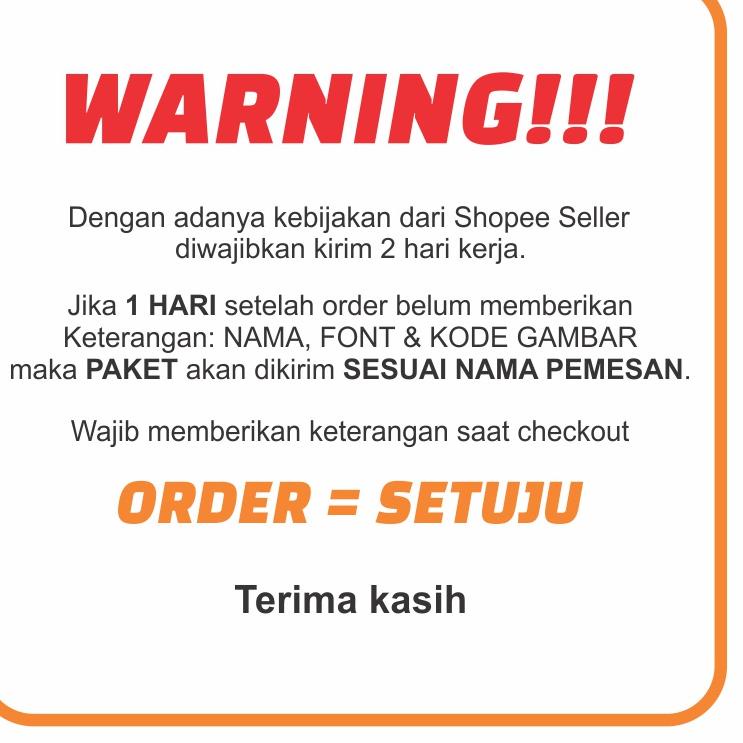 

[PRODUK KBSKI] Stiker nama bahan vinyl waterproof (Sticker Label) 2cm Q9Y