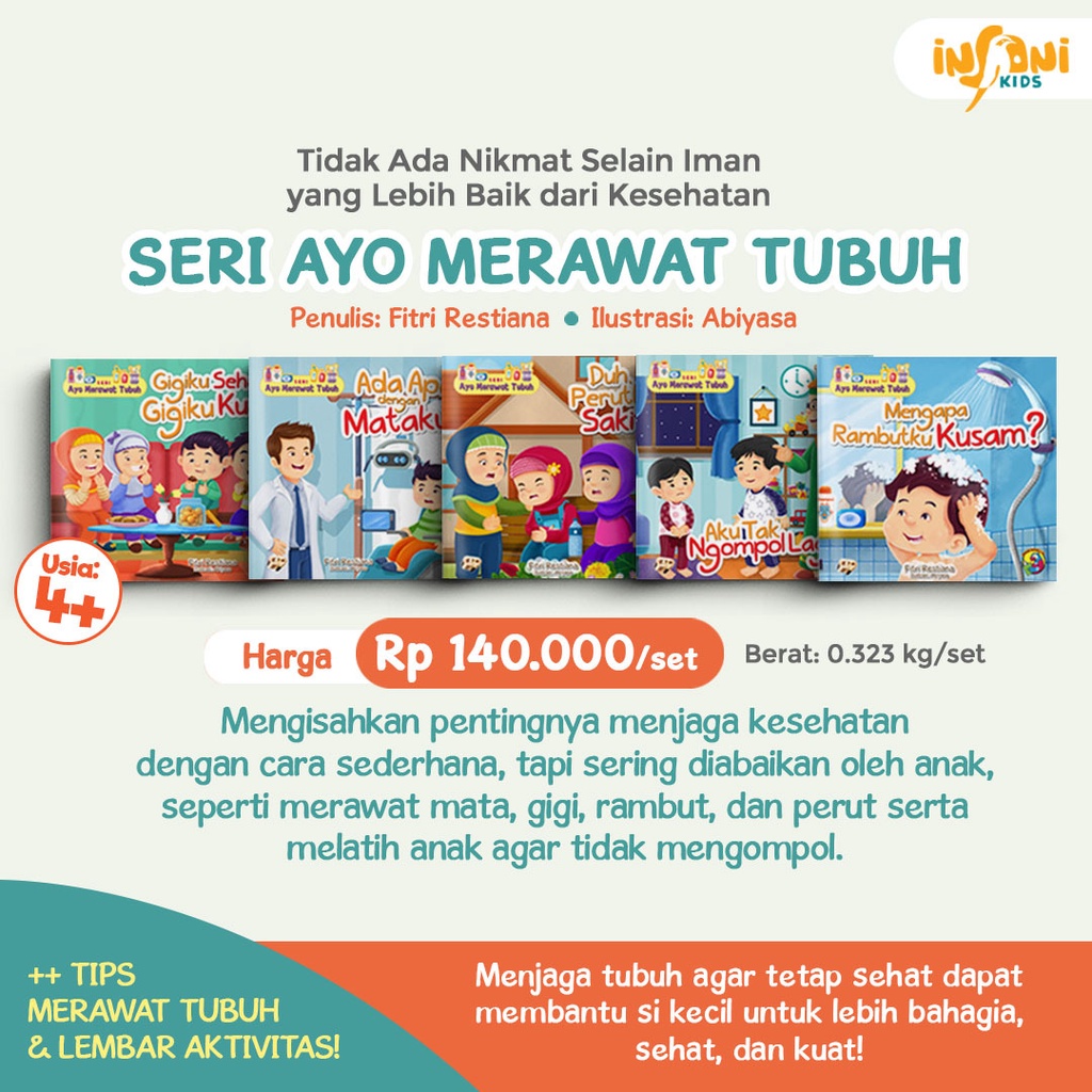 Buku 1 Set Seri Ayo Merawat Tubuh - Gema Insani 100% Original